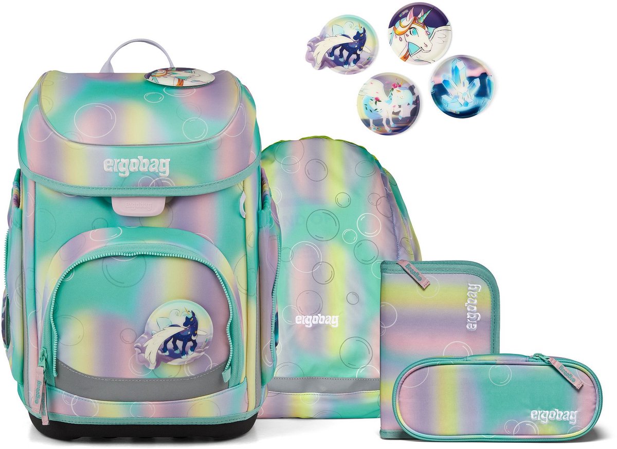 ergobag schooltas Cubo Set 5-delig ZauBärwelt veelkleurig