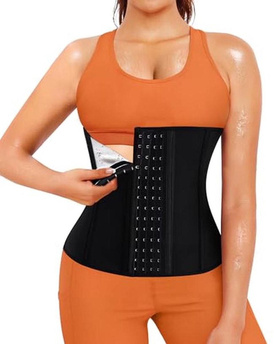 Buikband voor Dames - Thermo Zweet Taille Trainer voor Effectief Afvallen in Zwart XL