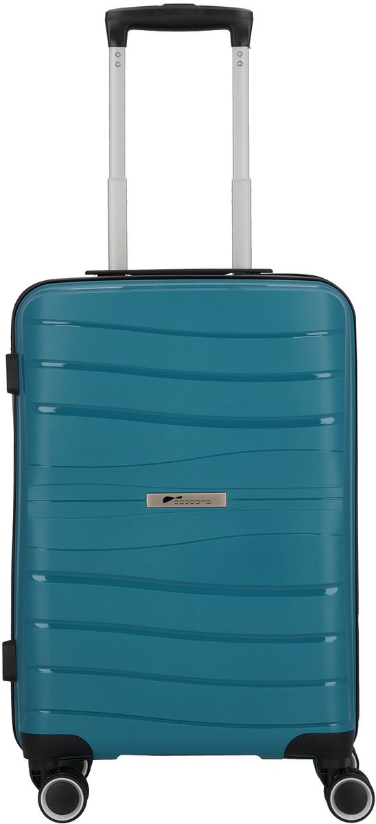 cocoono Leon 4 wielen Cabinewagen 55 cm - Harde bagage - TSA slot - petrol