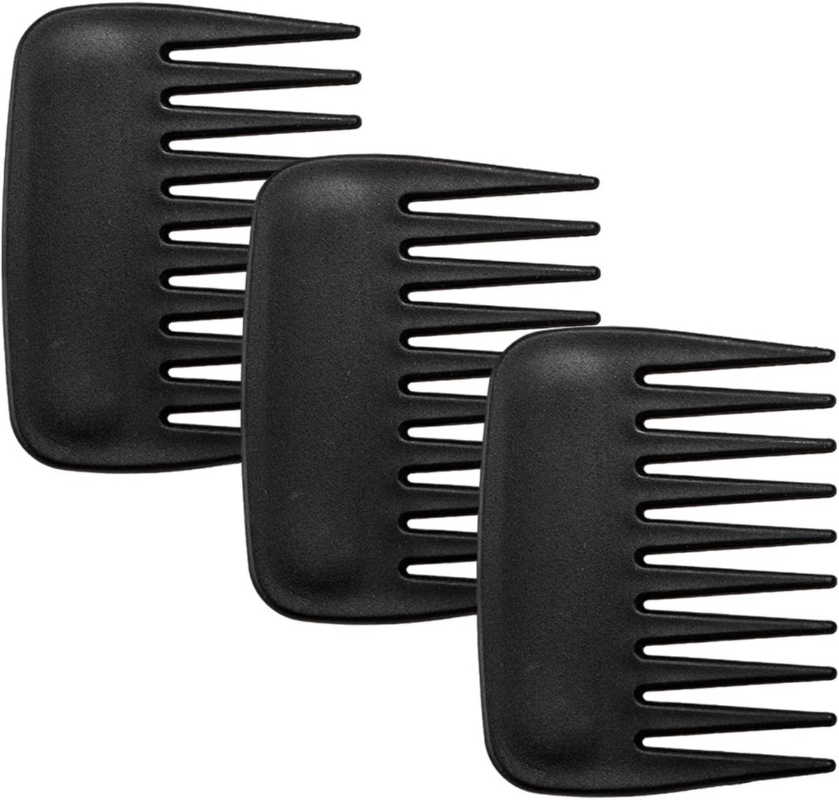 3-Delige Antistatische Kam Set voor Kapsalon - Grote Tanden, Ideaal voor Kort Haar