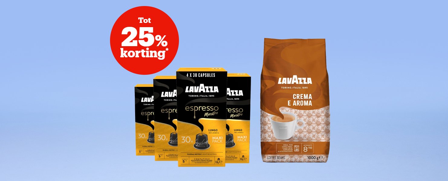 Tot 25% korting* Tot 25% korting*
