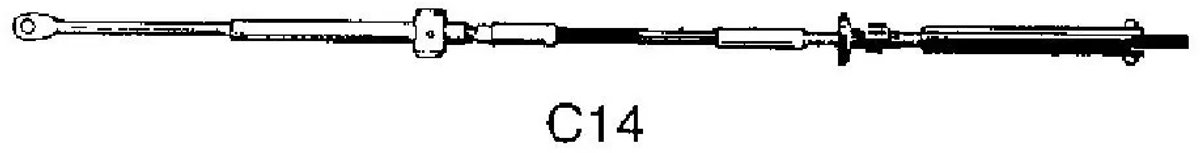 Ultraflex C14-stuurkabel Zilver 23´
