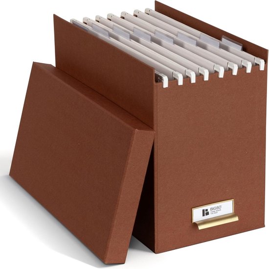 DONGLI A4 Archiefdoos van kunststof met deksel, map, 6-pack, organizer voor schoolkantoor, 55 mm breed, transparant
