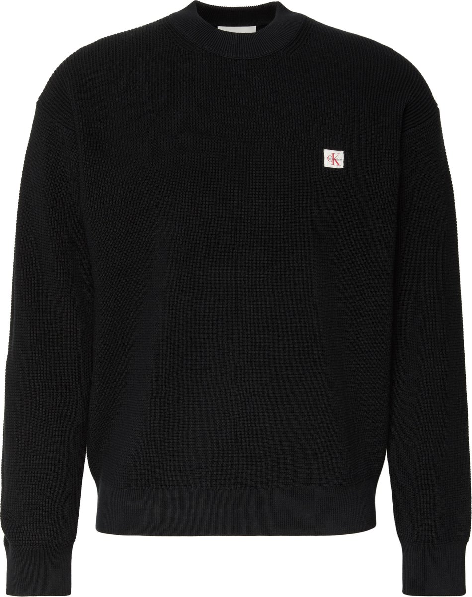 Calvin Klein Trui Ls Ez Cotton Waffle Lv04rd313g Ub1 Mannen Maat - XL