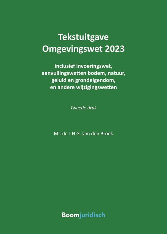Tekstuitgaven - Omgevingswet 2023 - cover