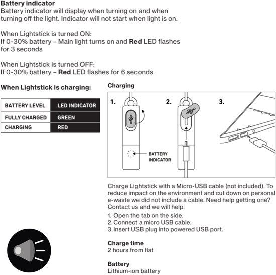 Bookman Lightstick - Oplaadbaar wandel lampje — afbeelding 4