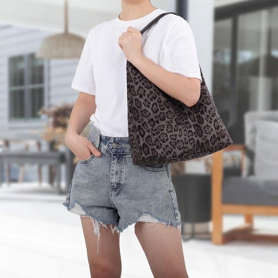Greabuy Retro Suedes Schoudertas Met Kwasten - Ruime Casual Tas Voor Vrouwen