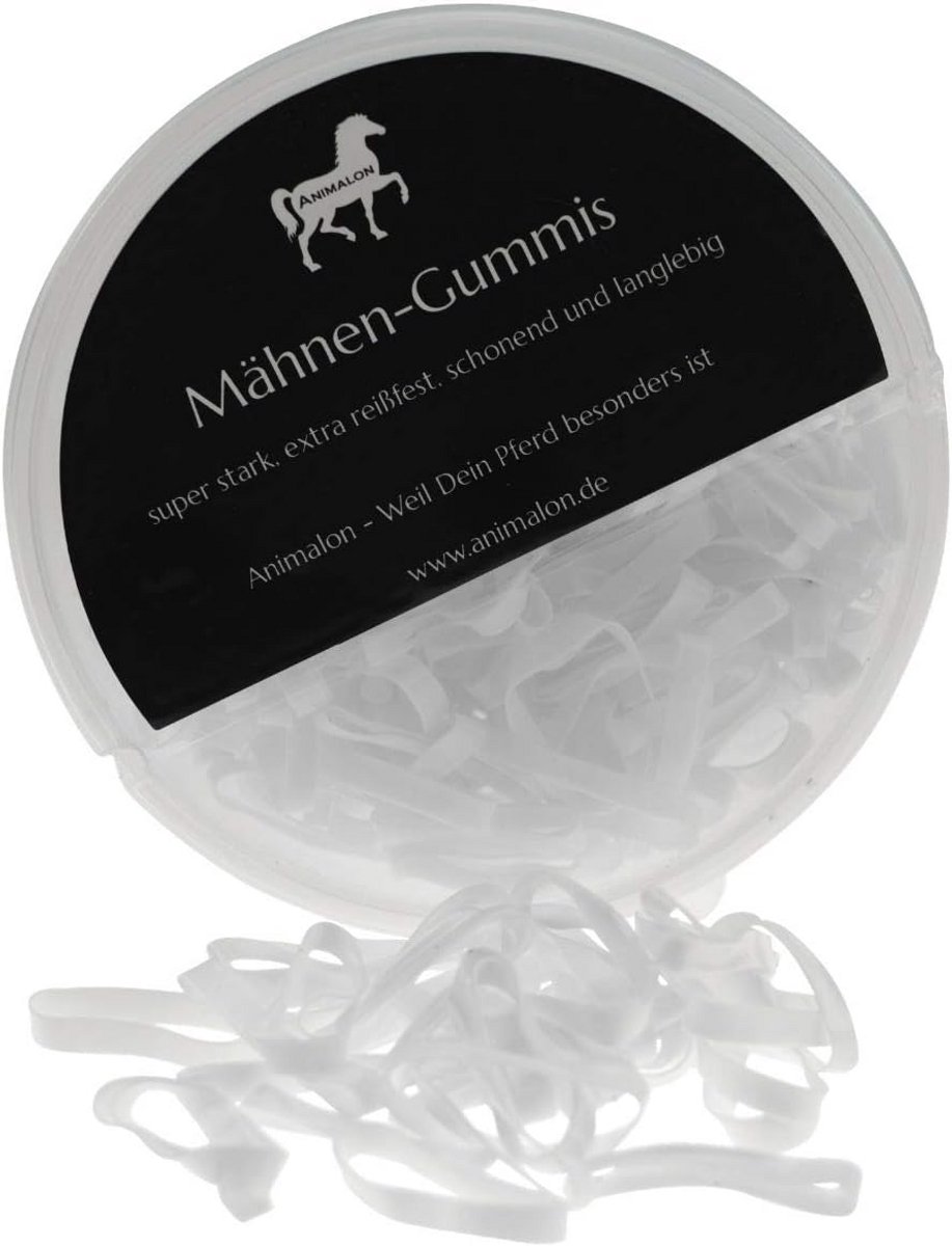 Siliconen Manenrubbers voor Paarden - Sterke, Scheurvaste Invlecht Elastiekjes