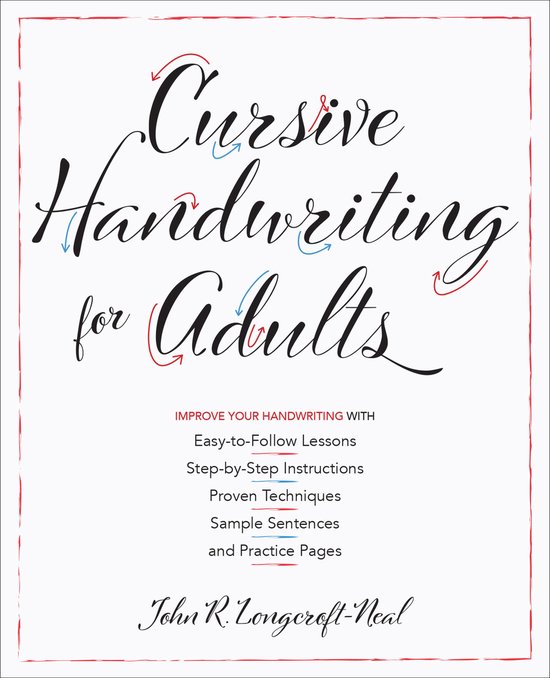 Cursive Handwriting for Adults - cover