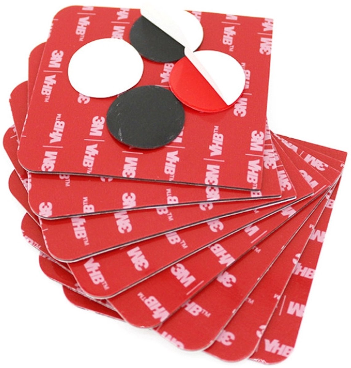 10 stuks - 3M VHB 5952 Dubbelzijdig Acryl Schuim Tape – Vierkant 5x5cm – Waterdicht, Hittebestendig, Zelfklevend – Voor Hobby, Decoratie & Elektronica, Auto, Metaal, Glas, Kunststof - Zwart