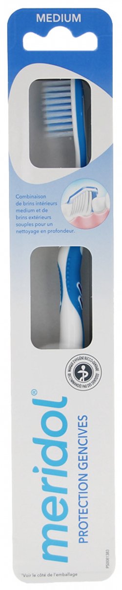 Meridol Medium Tandenborstel (Kleur : Donkerblauw)
