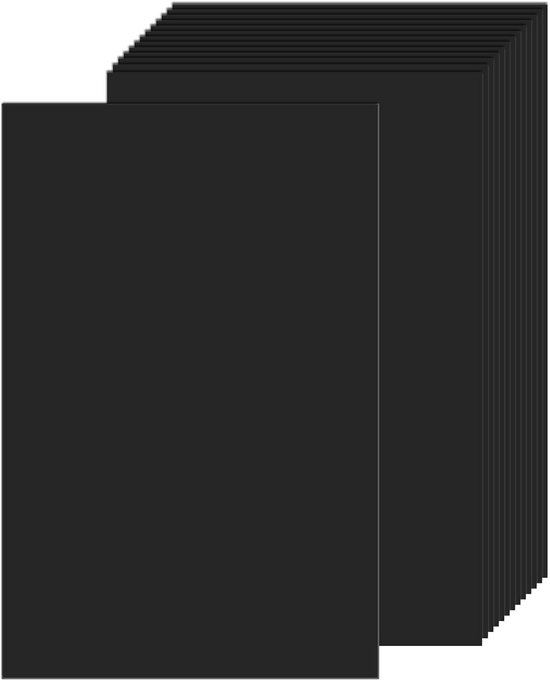 50 Stuks, 300 g/m² - A3 Zwart Karton, Dik Kartonpapier voor Kunst/Printen/Tekenen/Knutsel - 420 x 297 mm 50 Stuks, 300 g/m² - A3 Zwart Karton, Dik Kartonpapier voor Kunst/Printen/Tekenen/Knutsel - 420 x 297 mm