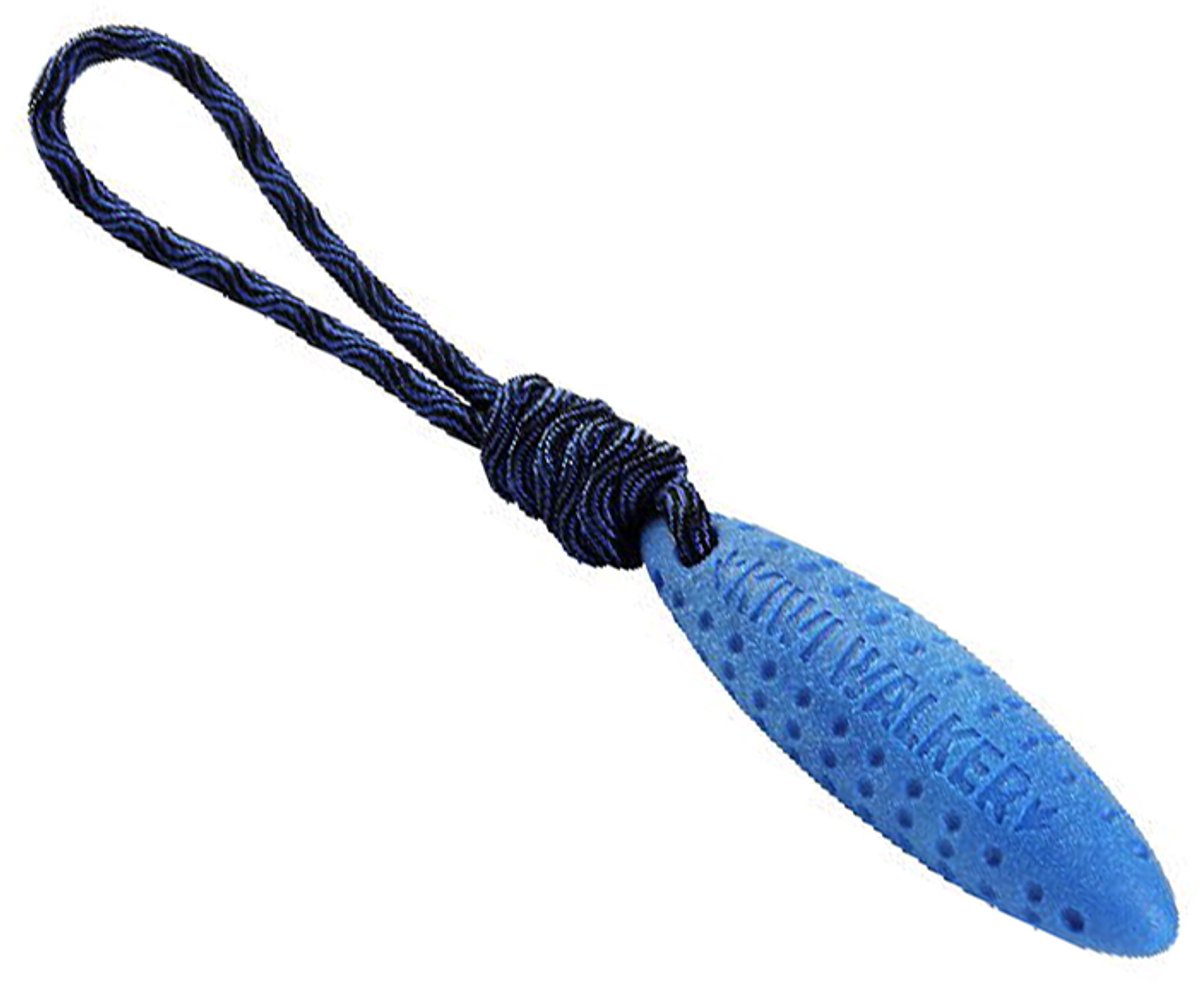 COCAPET - KIWI WALKER - ZEPPELIN MET TOUW VOOR HONDEN - ORANJE - TPR - 18 CM ( met touw 36 cm) - DRIIJVEND - APPORTEER