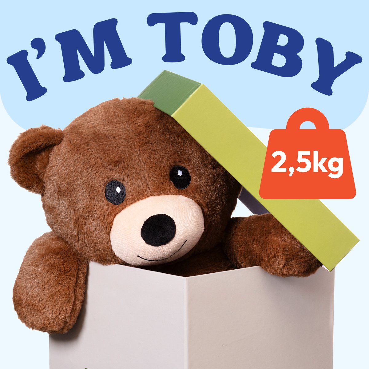 Being Together Verzwaringsknuffel Beer - Verzwaarde Knuffel 2,5kg voor Volwassenen en Kinderen - Therapeutische Beer Knuffel — afbeelding 11