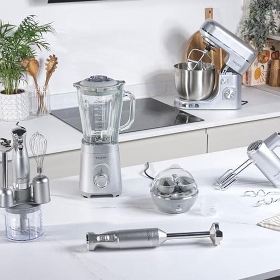 Gemakkelijke Handmixer met Opruimbasis - Elektrische Bakklopper, Mixhaken en Deeghaken, 5 Snelheden met Turbo Functie — afbeelding 4