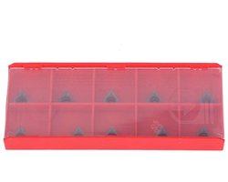 TEMGoods - 10-delige set Carbide Wisselplaten voor CNC Draaibank - TCMT110204 VP15TF - Geschikt voor Draaibankdraaien en Precisie Machinaal Bewerken.