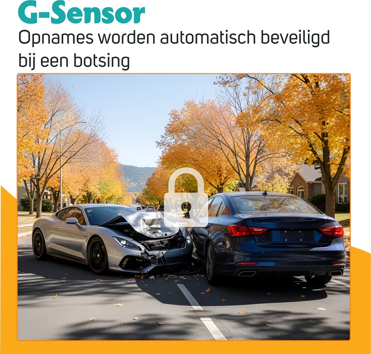 Pora&Co Dashcam 4K Ultra HD – 3 Inch LCD Scherm – Auto Camera met Nachtzicht & Loop Recording – foto 6