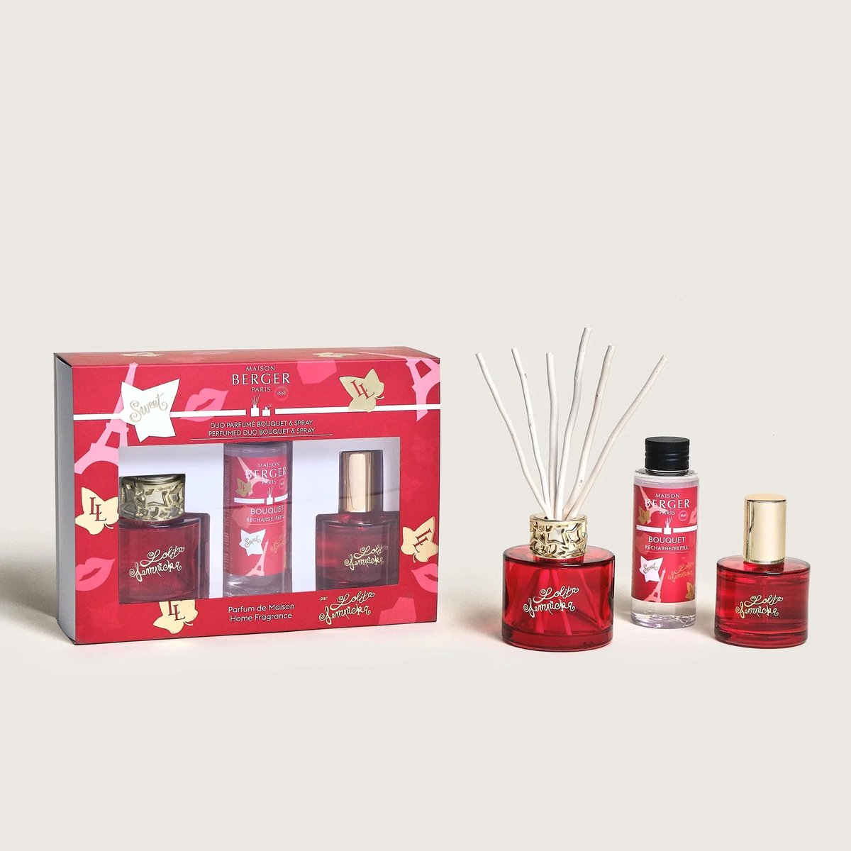 Duo mini parfumsticks & spray Lolita Lempicka Sweet - huisparfum - Geurstokjes