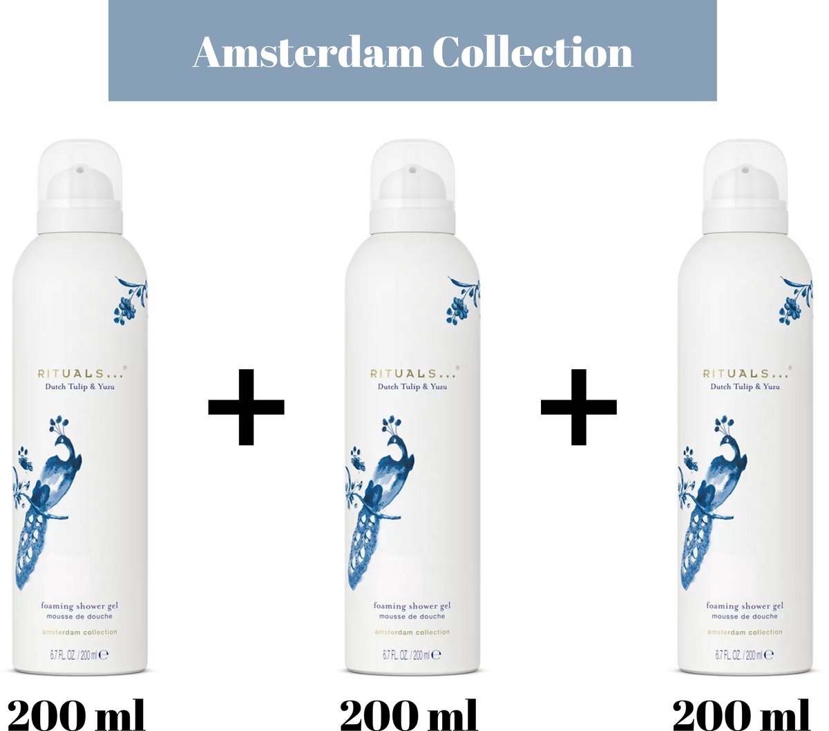 Rituals Amsterdam Collection Value Foaming Shower Gel 3x 200 ml