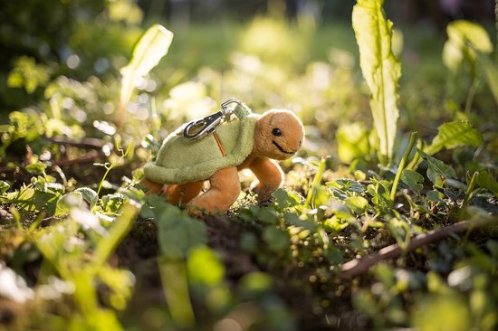 Zacht Pluchen Sleutelhanger Schildpad Hilde 11 cm — afbeelding 3