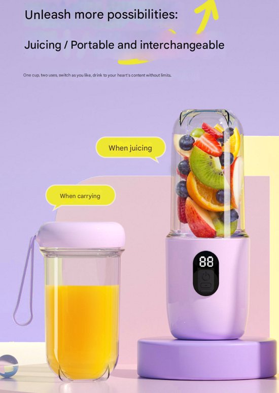 Blender To Go - Smoothie Maker - Draagbare Blender - keukenaccessoire van Merkloos — afbeelding 2