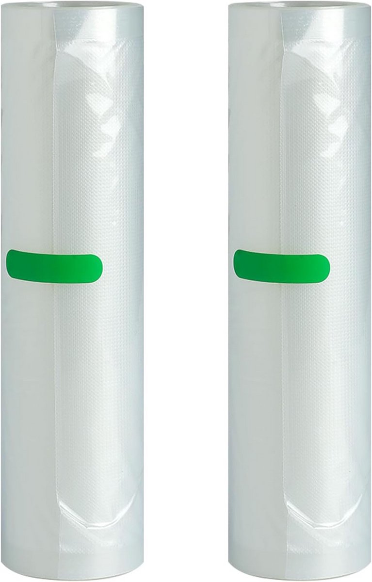 Vacuümzakken Rol 2-Pack Voor Voedselbewaarapparaat - 20x500cm - Dik en Herbruikbaar