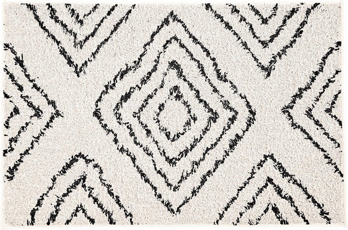 Badmat Katoen 70x120 cm Natuurlijke Kleur met Antislip