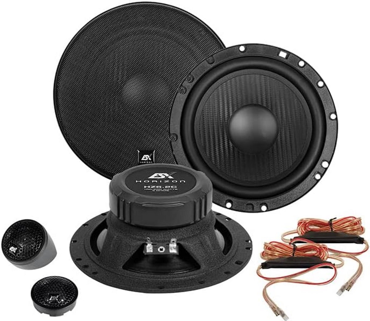 16.5 cm 2-weg autospeakersysteem met hoge efficiëntie