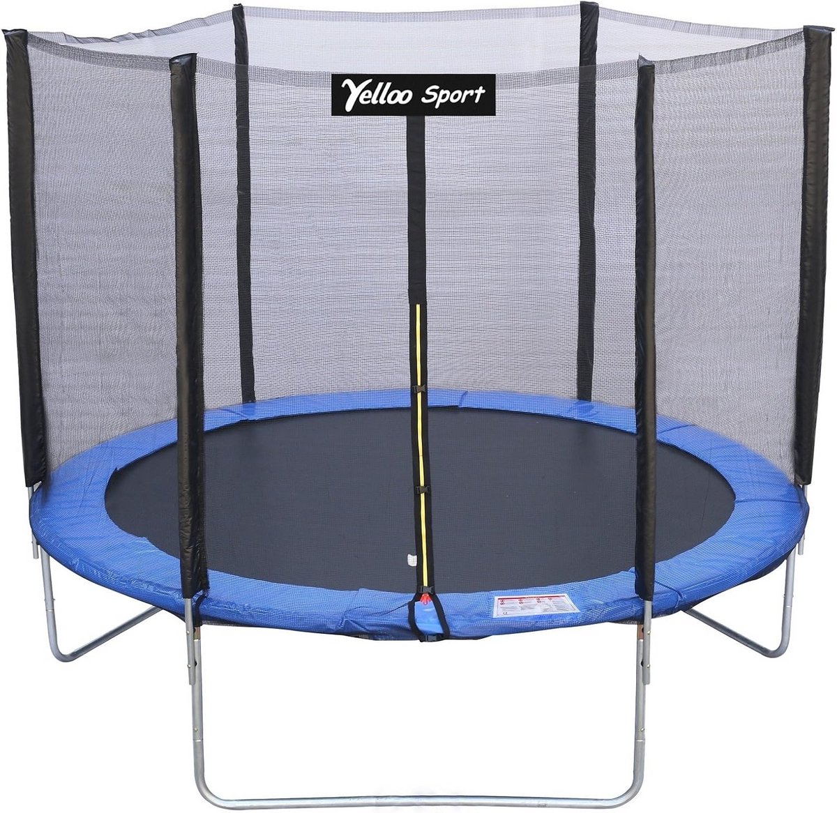 Ronde Trampoline 250 cm Blauw met Veiligheidsnet voor Buiten