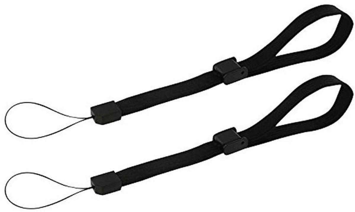 Polsband voor gameconsoles en MP3-spelers - 2 x zwart