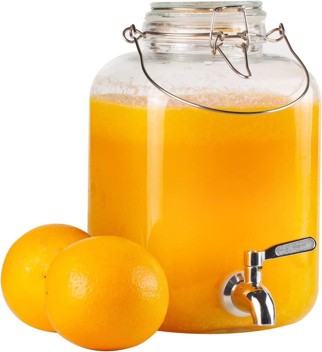 Glazen Drankdispenser met Kraan voor Feesten en Koelkast - 3.8 Liter