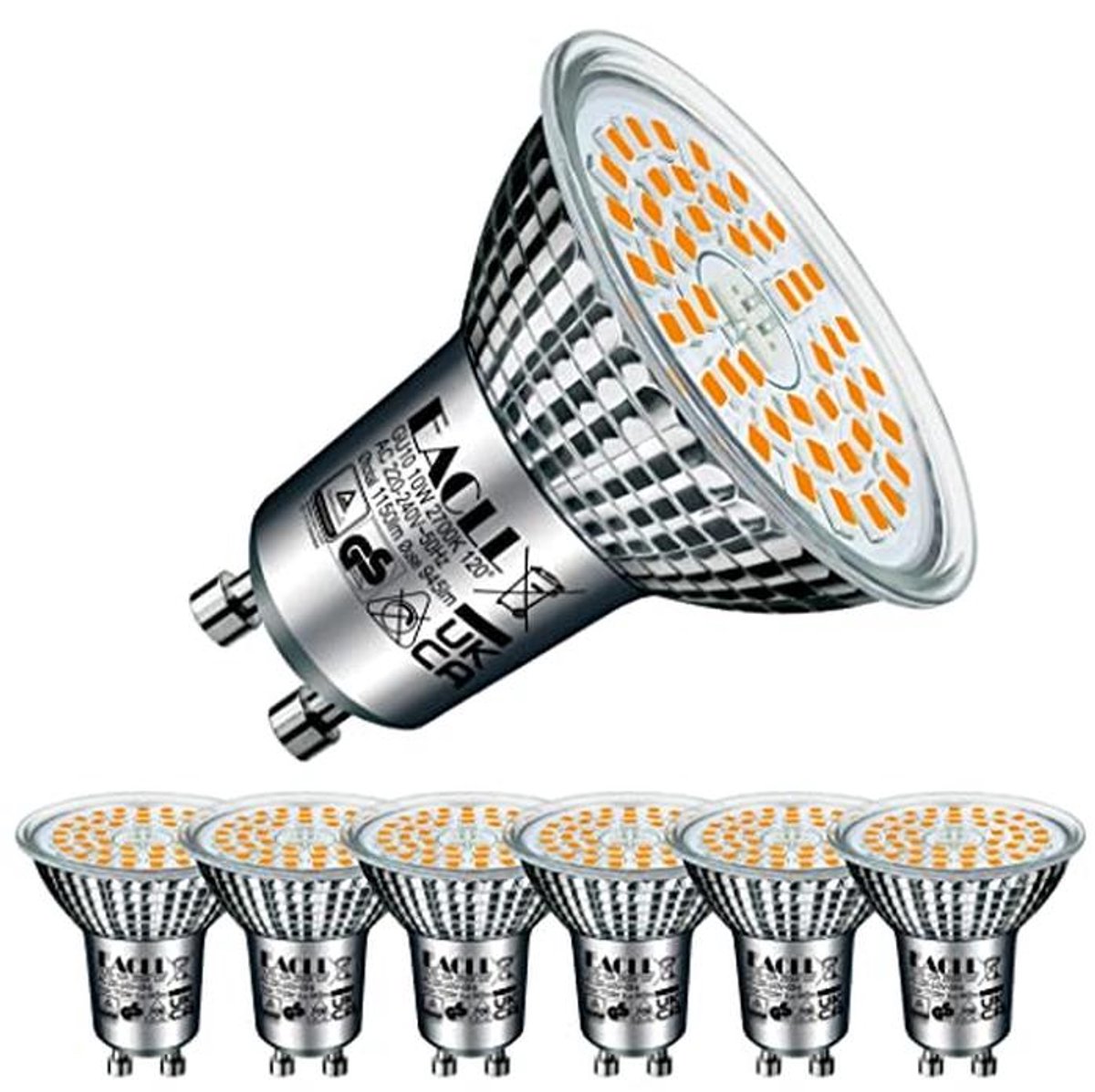 GU10 LED Lamp Warm Wit 10W - Energiezuinige Verlichting voor Binnen