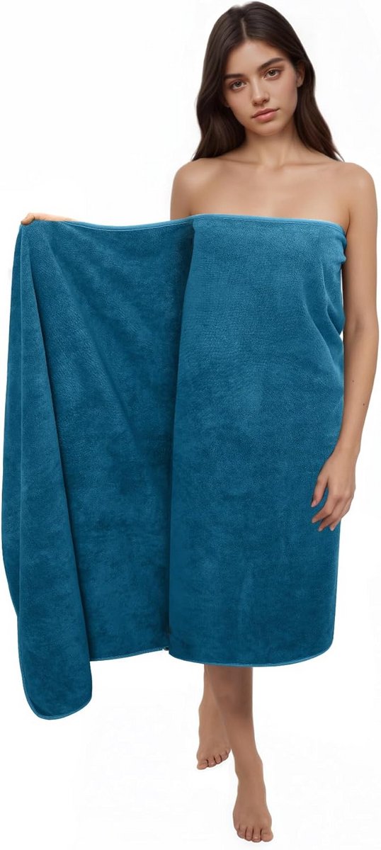 Zachte Badhanddoek in Duif Blauw - Hoogwaardige Absorptie