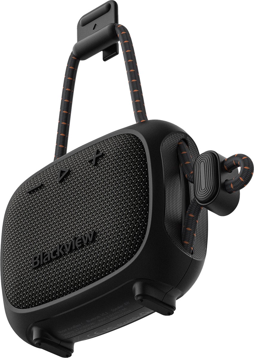 Blackview AuraBass 1 - Bluetooth Speaker - Draagbare Speaker met Bluetooth - Draadloze Muziek Box - Min 10 uur - True Wireless Stereo - BT 5.3 - Waterbestendig IPX7 - Zwart