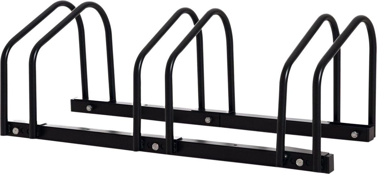 HOMCOM Fietsendrager - Staal - 76x33x27cm - Zwart