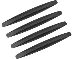 Set van 4 Universele Zwarte Deurrandbeschermers voor Auto - Krasvrije Deurbescherming