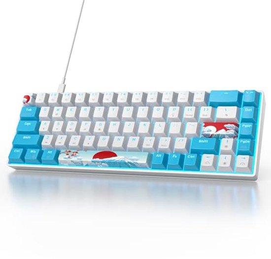 Clavier Mécanique Compact Rétroéclairé Pour Gaming Mobile - Portable, Ergonomique, Compatible PC/tablette/smartphone - 2