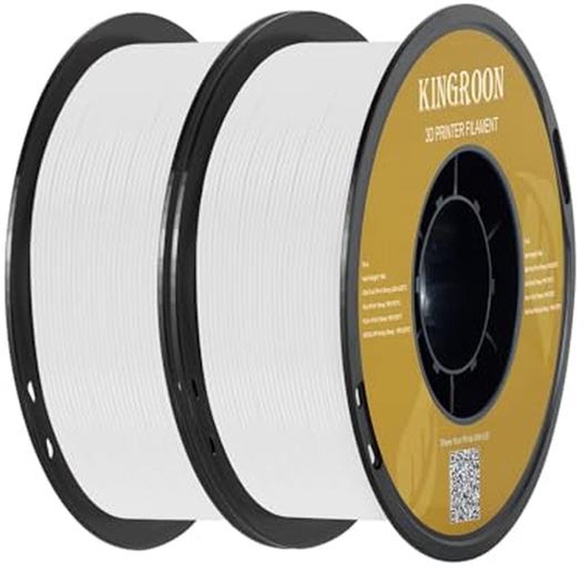 Nauwkeurig 1,75 mm PLA-filament voor 3D-printer - 1 kg spoel, zwart