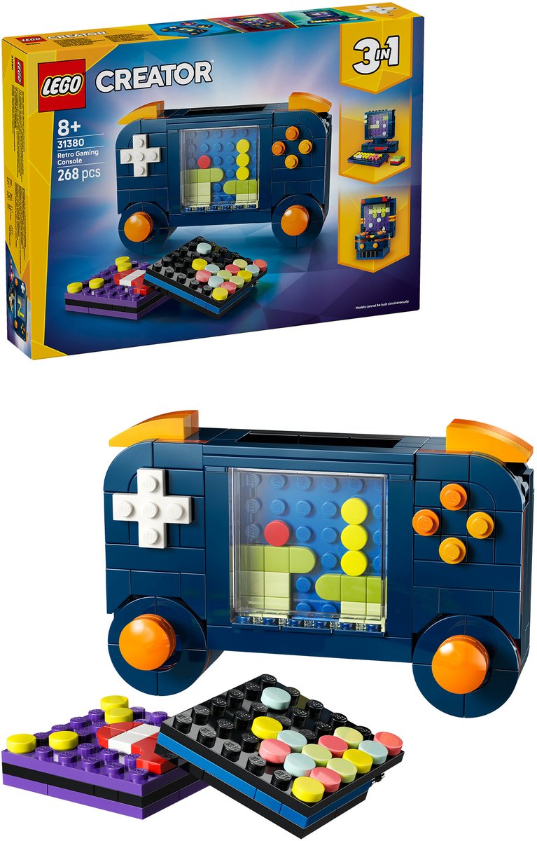LEGO® Creator 3in1 Retro Spelcomputer Speelgoedmodel - Bouw Om tot Desktop of Speelautomaat - 31380 — afbeelding 23