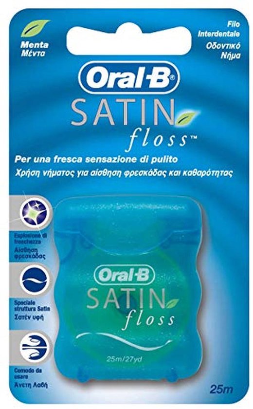 Interdentale Satinfloss Mint Flossdraad 25 M Bol interdentale-satinfloss-mint-flossdraad-25-m-bol