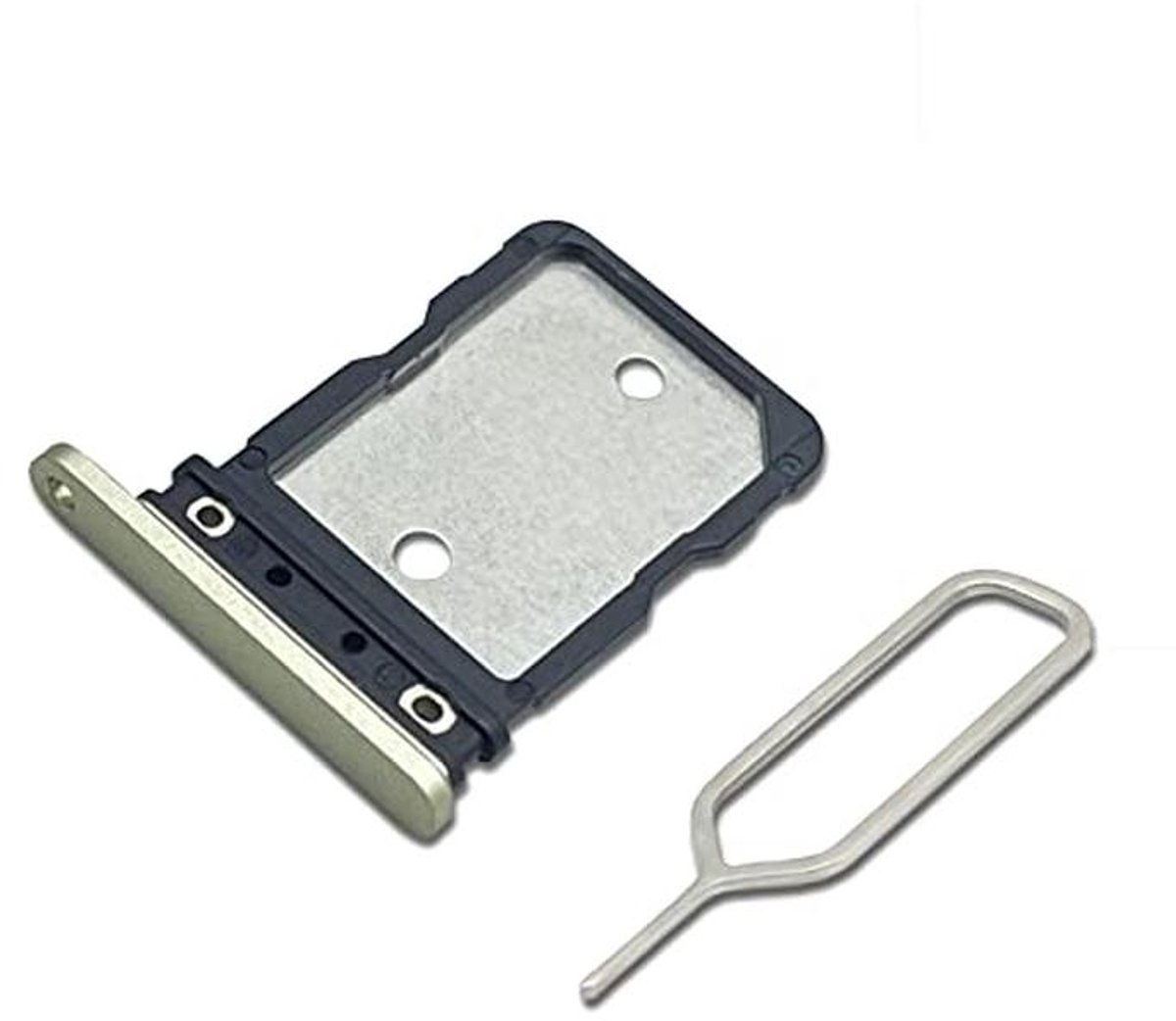 Dual SIM kaart houder voor Google Pixel 7 - SIM kaarthouder met SIM-pin (goud)
