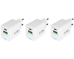 3 stuks OneOne 45W super snellader met 2 poorten. USB C en USB A. GAN Quick Charge lader. PD PPS oplader adapter past op Redmi Note 14 Pro, Note 14 Pro +, Turbo 4, Pad 6S Pro, Pad Pro 5G, Pad Pro, K70 Ultra, K80, K80 Pro, Xiaomi
