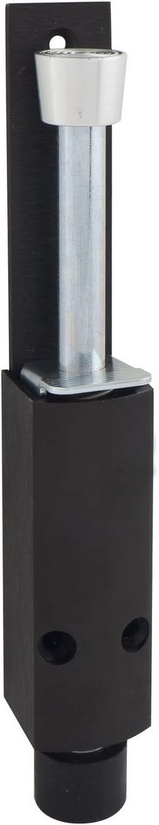 Deurstopper met Slag van 60 mm - Verstelbare Deurvastzetter in Donker Brons Aluminium