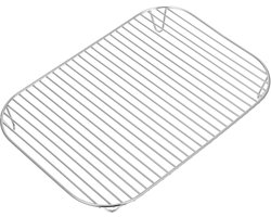 Roestvrijstalen Airfryerstandaard met Dubbele Laag Grillrek voor Buiten Koken Accessoires voor Airfryers，31.5*22*3