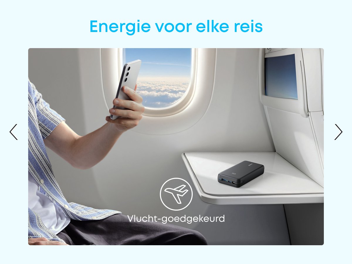 Anker Zolo Powerbank, 20.000 mAh 22,5W Max Draagbare Lader, USB-C In- en Output Snelladen Accupack, Slank Reismaatje — cadeau in Elektronica - foto 8