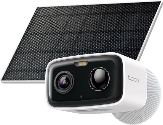 Tapo C400 Externe WLAN-camera, FHD, draadloos, batterij 5200 mAh tot 180 dagen, bewakingscamera, nachtzicht, kleurenweergave, personenherkenning, akoestisch en helder alarm, IP65