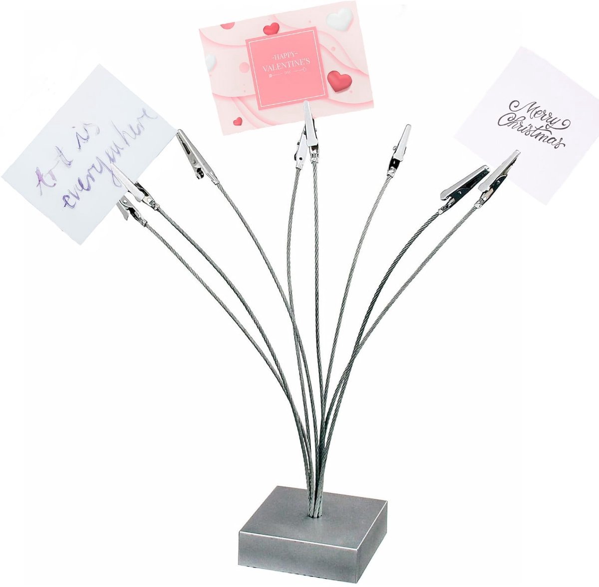 Stunq® Staande Memoclip - 8-delige Boomvormige Kantoormapclip met Metalen Krokodilklem - Decoratieve Fotohouder voor Foto's, Ansichtkaarten & Papier