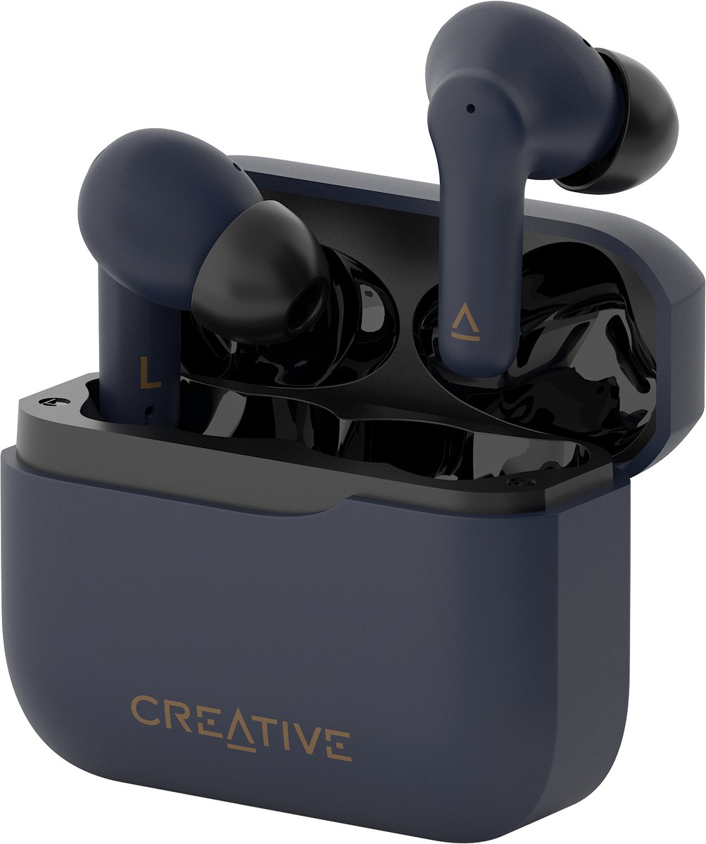 Creative Zen Air Plus - Draadloze Hoofdtelefoons - Ciemnoniebieskie - Bluetooth 5.3 - ANC