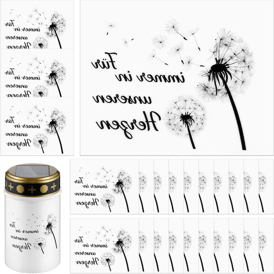 Winner Transfer Waterschuiffolie voor kaarsen, doop, A4X10, kaarsentransferfolie voor laserprinter/inkjetprinters, kaarsenstickers, tatoeagefolie, kaarsendecoratie (WT-12-10