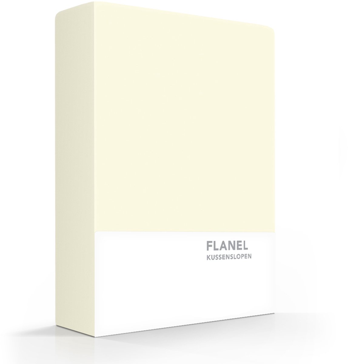 Zavelo Flanel kussenslopen Ivoor (set van 2)-60 x 70 cm (standaard)